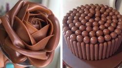 ایده های عالی و ساده برای تزیین کیک شکلاتی