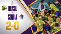 خلاصه بازی فوتبال برزیل 2 - 0 صربستان | جام جهانی 2022
