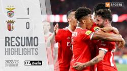 خلاصه بازی فوتبال بنفیکا 1 - 0 براگا | لیگ پرتغال
