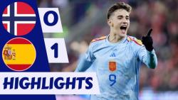 خلاصه بازی فوتبال نروژ 0 - 1 اسپانیا | مقدماتی یورو 2024