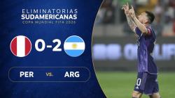 خلاصه بازی فوتبال پرو 0 - 2 آرژانتین | مقدماتی جام جهانی