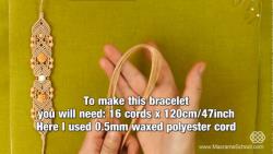 آموزش بافت دستبند مکرومه بافی دوست داشتنی - دستبند بافتنی