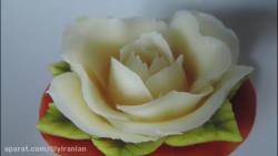 حکاکی صابون به شکل گل رز مدل 8