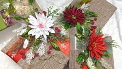 ساخت گل روبانی برای تزیین کادو