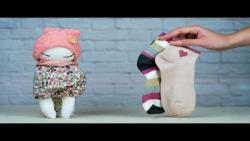 آموزش ساخت عروسک جورابی عروسک نوزاد