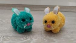 آموزش ساخت عروسک خرگوش منگوله ای با کاموا
