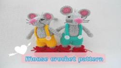 آموزش بافت عروسک موش با قلاب