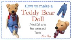 آموزش ساخت عروسک خرس با الگو