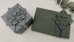 آموزش بسته بندی کادو با تزیین گل اوریگامی